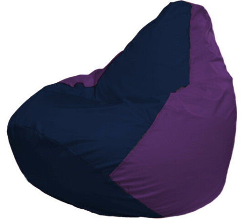 Кресло-мешок Flagman Груша Макси Г2.1-38 фиолетовый/синий темный