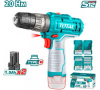 Ударная дрель-шуруповерт Total TOSLI240467 с 2-мя АКБ
