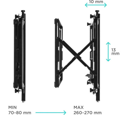 Кронштейн для информационной панели Onkron PRO7M черный