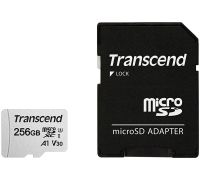 Карта памяти Transcend microSDXC 300S 256GB с адаптером