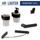 Набор аксессуаров для ванной Lauter 21TS3019 + 21TS3021 + 21TS3011 + 21TS3013 + 21TS3008 Matt Black, 5 предметов
