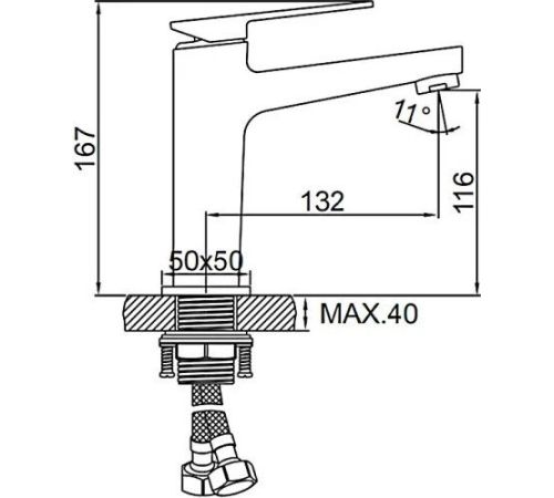 Смеситель Ledeme L1078Y