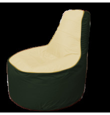 Кресло-мешок Flagman Трон Т1.1-2009 бежевый/темно-зеленый