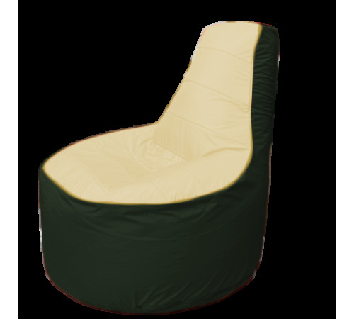 Кресло-мешок Flagman Трон Т1.1-2009 бежевый/темно-зеленый