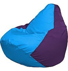 Кресло-мешок Flagman Груша Медиум Г1.1-269 голубой/фиолетовый