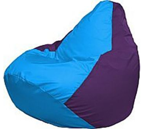 Кресло-мешок Flagman Груша Медиум Г1.1-269 голубой/фиолетовый