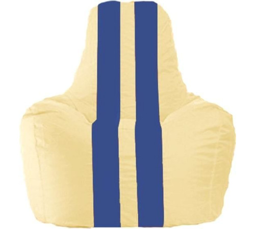 Кресло-мешок Flagman Спортинг С1.1-139 светло-бежевый/синий