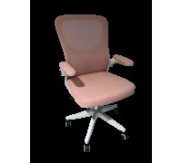 Офисное кресло Mio Tesoro Ноэми розовый/белый, пластик