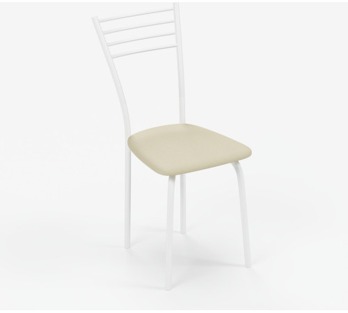 Стул Mio Tesoro Сигма бежевый/белый