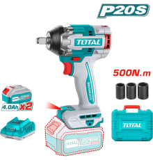 Гайковерт Total TIWLI2050 с 2-мя АКБ, кейс