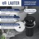 Умывальник Lauter 21836 + клапан 21190B + сифон 21635B черный матовый