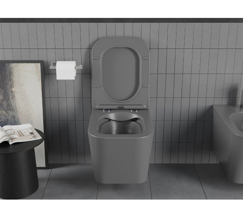 Унитаз Mexen Teo 30854071 темно-серый матовый без бачка