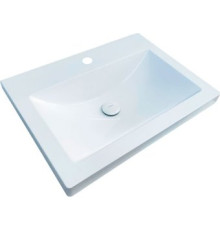 Умывальник Marblan Alba60 белый глянцевый, без сифона