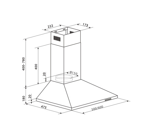 Кухонная вытяжка Making Oasis Everywhere KB-60I