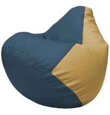 Кресло-мешок Flagman Груша Г2.3-0313 синий/бежевый