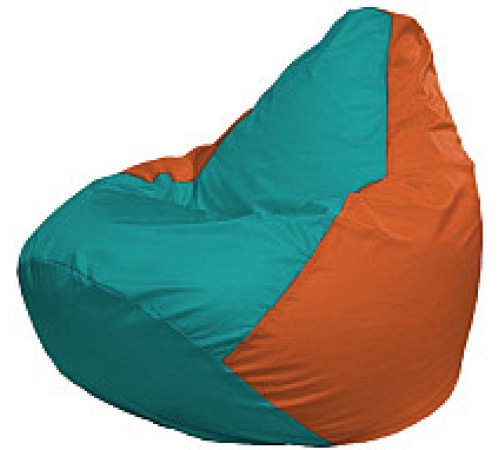 Кресло-мешок Flagman Груша Супер Мега 4XL Г5.1-296 бирюзовый/оранжевый