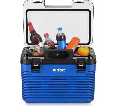 Термоэлектрический автохолодильник Kitfort KT-2430 18л синий
