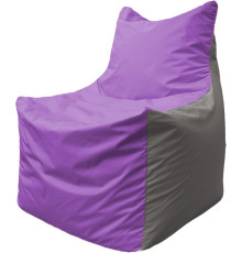 Кресло-мешок Flagman Фокс Ф2.1-106 сиреневый/серый