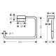 Держатель для полотенца Hansgrohe AddStoris 41754000