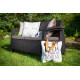 Садовый диван Keter Corfu II Love Seat 258946 коричневый