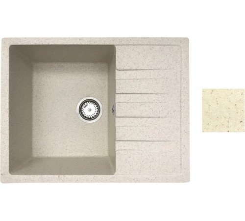 Кухонная мойка БелЭворс Vega R бежевый, без сифона