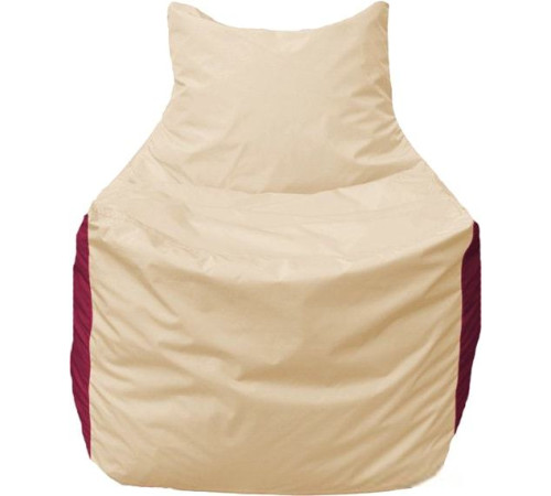 Кресло-мешок Flagman Фокс Ф2.1-150 слоновая кость/бордовый