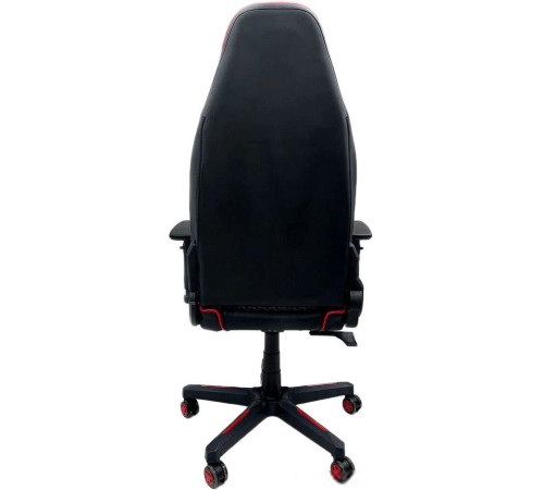 Кресло AksHome Bolid Eco 80349 белый/черный/красный