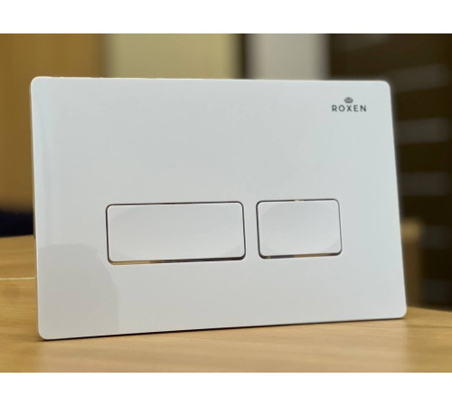 Унитаз подвесной Roxen Royal Matt в комплекте с инсталляцией StounFix Dual Fresh 6 в 1 968203 кнопка: белый