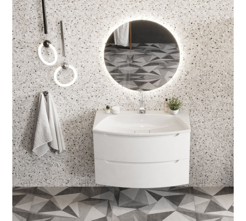 Умывальник Belux Ганновер Г-900 18, белый матовый/Solid Surface