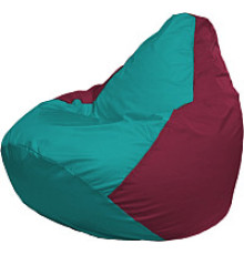 Кресло-мешок Flagman Груша Мега XXXL Г3.1-314 бирюзовый/бордовый
