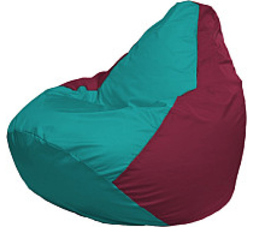 Кресло-мешок Flagman Груша Мега XXXL Г3.1-314 бирюзовый/бордовый