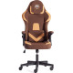 Игровое геймерское кресло TetChair iBear ткань коричнево-бежевый