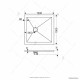 Душевой поддон RGW ST-0100G 16152100-02 100x100