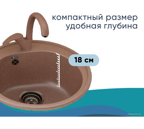 Кухонная мойка Ulgran U-101 344 ультра-черный