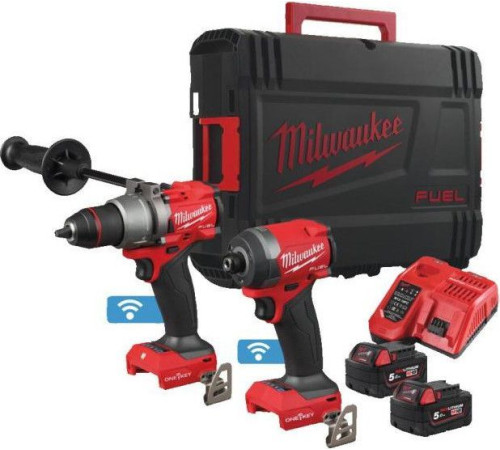 Milwaukee M18 ONEPP2A3-502X 4933493244 шуруповерт, винтоверт, 2 АКБ, кейс