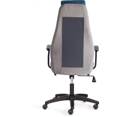 Офисное кресло TetChair Aviator флок/ткань синий/серый/серый