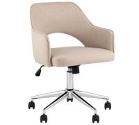 Офисное кресло Stool Group Кларк Clarkson Linen Beige рогожка, бежевый
