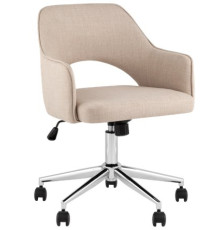 Офисное кресло Stool Group Кларк Clarkson Linen Beige рогожка, бежевый