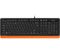 Клавиатура A4Tech Fstyler FK10 черный/оранжевый