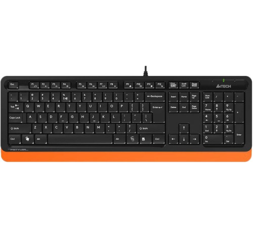 Клавиатура A4Tech Fstyler FK10 черный/оранжевый
