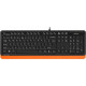 Клавиатура A4Tech Fstyler FK10 черный/оранжевый