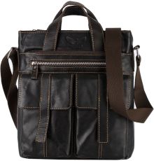 Мужская сумка Poshete 196-3750-26-DBW коричневый