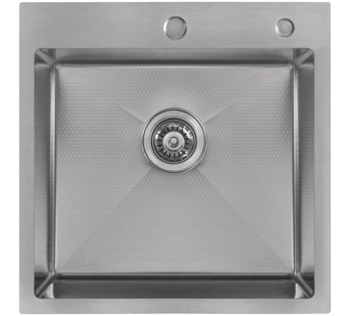 Кухонная мойка Diamond 500*500, коландер, дозатор SATIN DECOR