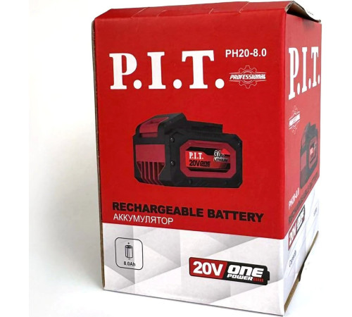 Аккумулятор P.I.T. PH20-8.0 20В/6 Ач