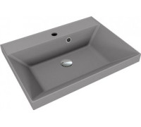 Умывальник Symbolite Asti 60x45 кварц, серый шелк