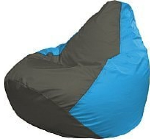 Кресло-мешок Flagman Груша Медиум Г1.1-359 темно-серый/голубой