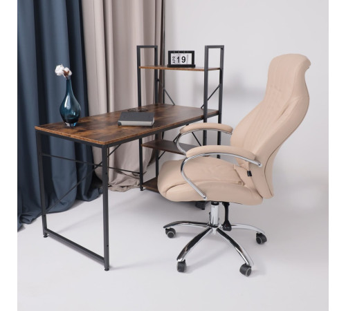 Офисное кресло AksHome Mastif Eco экокожа, бежевый