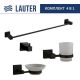 Набор аксессуаров для ванной Lauter 21SH6062 + 21SH6052 + 21SH6092 + 21SH6012 Matt Black, 4 предмета