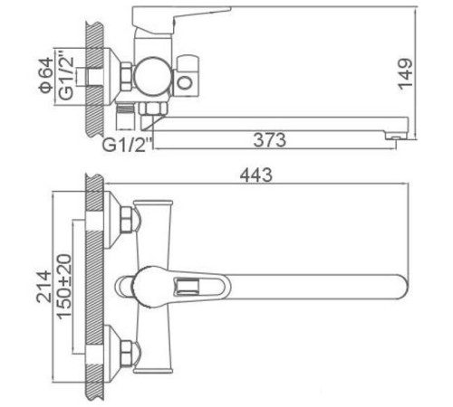 Смеситель Loffrey LF82212W белый