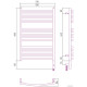 Полотенцесушитель Сунержа Аркус 3.0 800х500 МЭМ правый 00-5705-8050